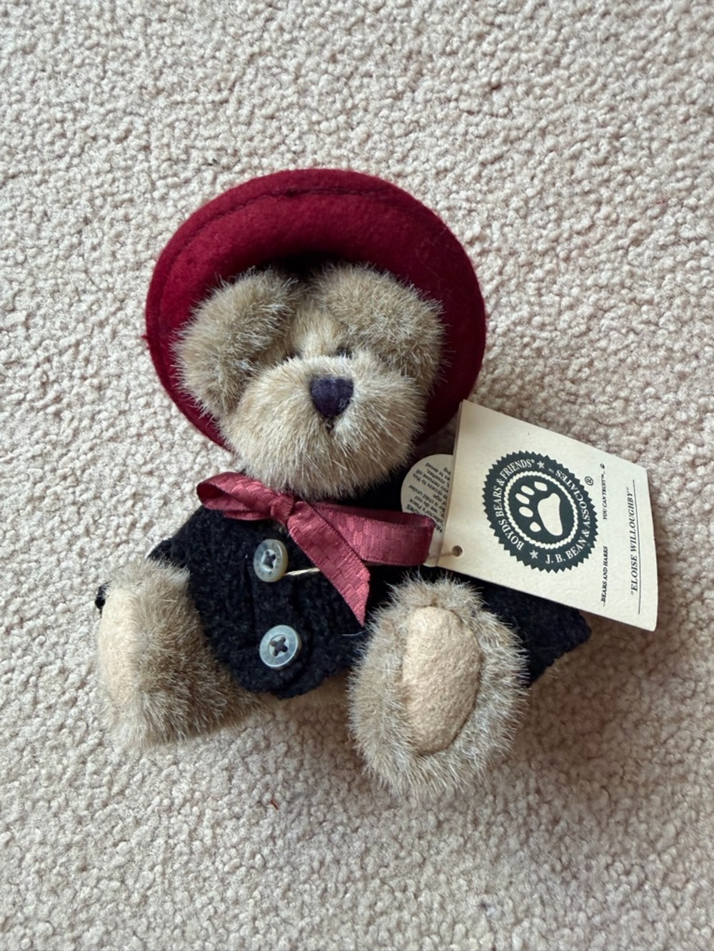 Vintage Boyds Bears Eloise Willoughby 918402 Classic Jointed Teddy Bear NWT